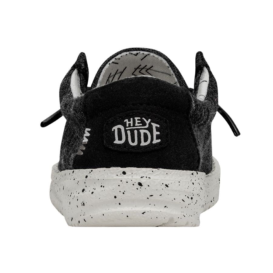 Kids Wally Toddler Stretch - Black | HEYDUDE