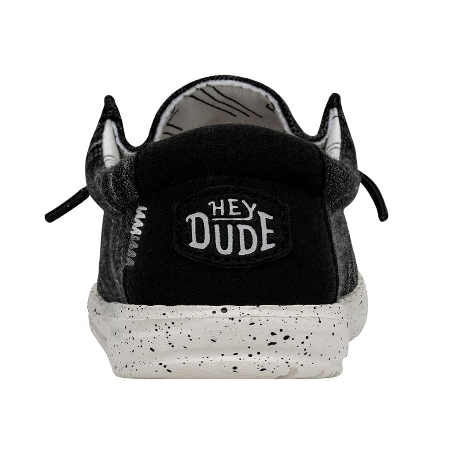 Kids Wally Youth Stretch - Black | HEYDUDE
