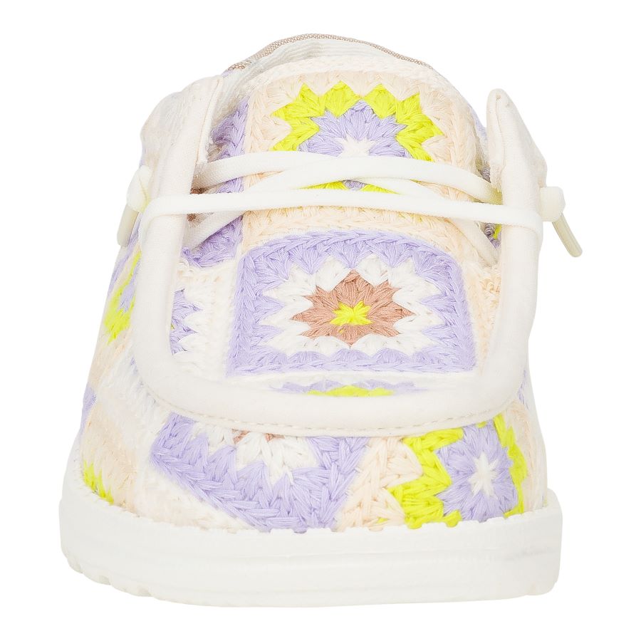 Women Wendy Cottage Crochet - Egret/Lavender/Multi | HEYDUDE