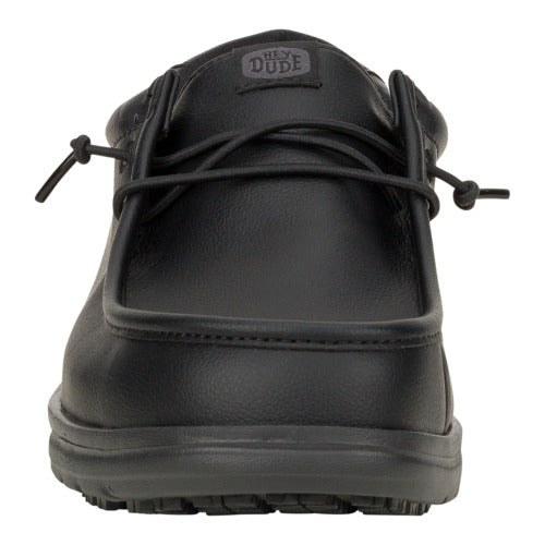 Men Wally Work CE Classic Slip Resistant - Black | HEYDUDE