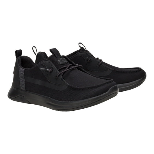 Men Wally Drift Mesh - Black/Black | HEYDUDE