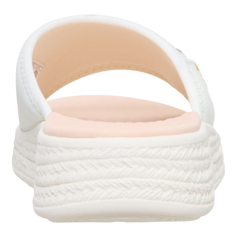 Women Tide Espadrille Slide - Off White/Tan | HEYDUDE
