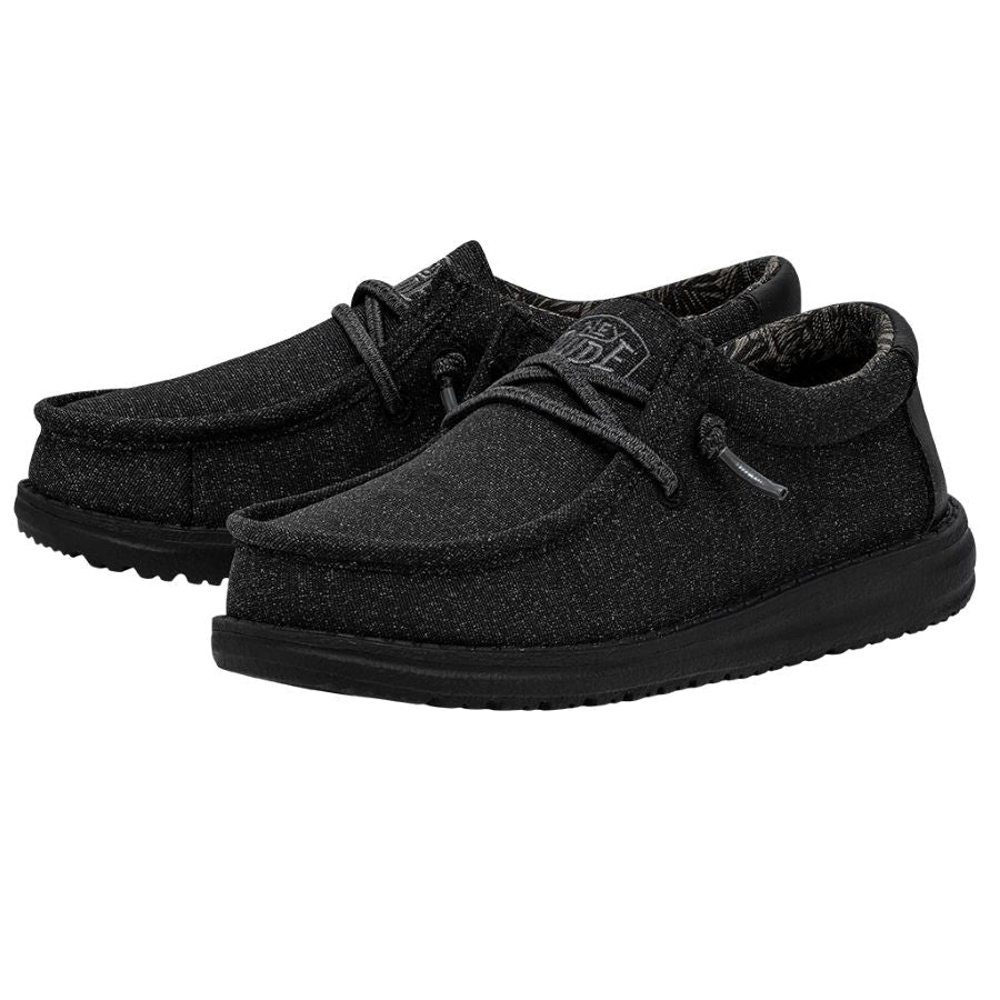 Kids Wally Youth Basic - Black | HEYDUDE