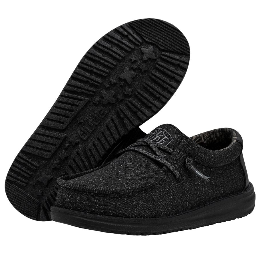 Kids Wally Youth Basic - Black | HEYDUDE