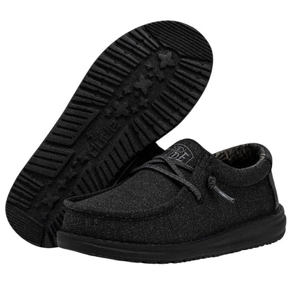 Kids Wally Youth Basic - Black | HEYDUDE
