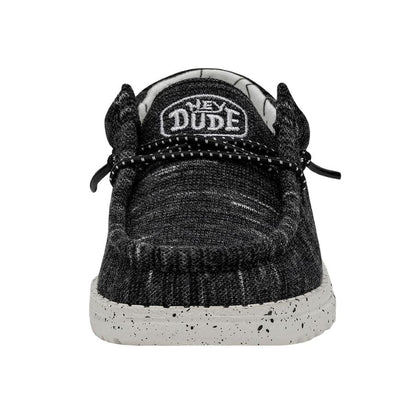 Kids Wally Toddler Stretch - Black | HEYDUDE