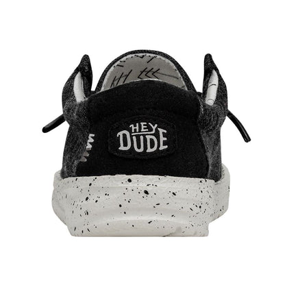 Kids Wally Toddler Stretch - Black | HEYDUDE