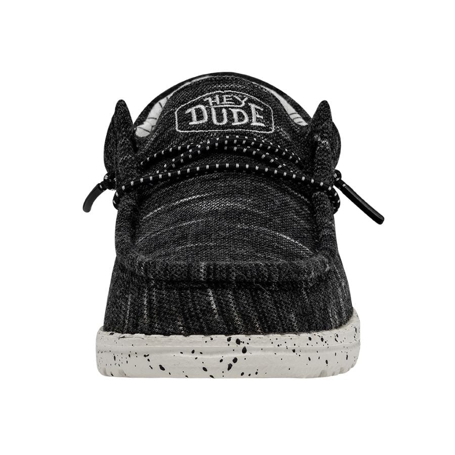 Kids Wally Youth Stretch - Black | HEYDUDE