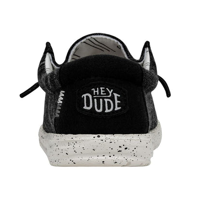 Kids Wally Youth Stretch - Black | HEYDUDE