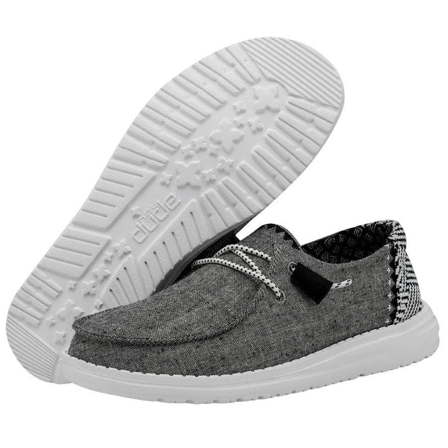Women Wendy Chambray Woven - Onyx | HEYDUDE