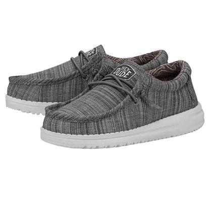 Kids Wally Toddler Blend Linen - Stone | HEYDUDE