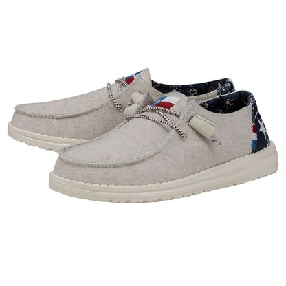 Women Wendy Texas Canvas - Off White | HEYDUDE