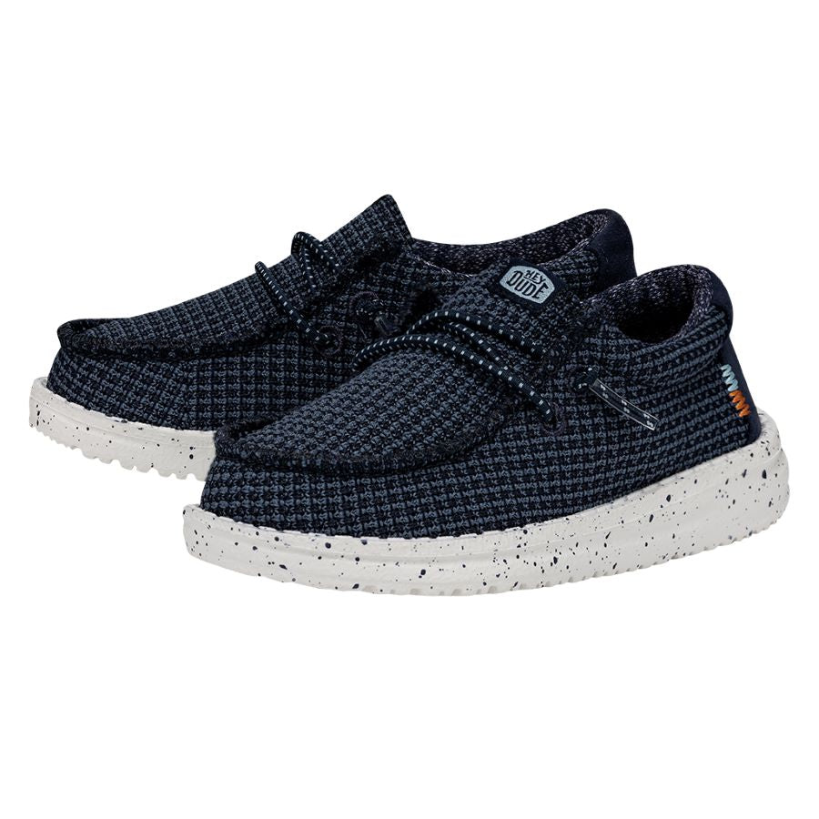Kids Wally Toddler Sport Mesh - Navy | HEYDUDE