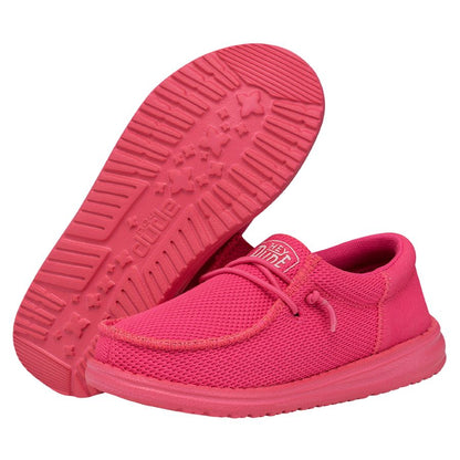 Kids Wally Youth Funk Mono - Electric Pink | HEYDUDE