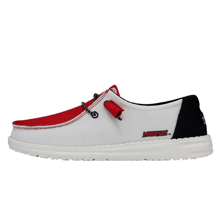 Women Wendy Louisville Cardinals - Louisville Red/White | HEYDUDE