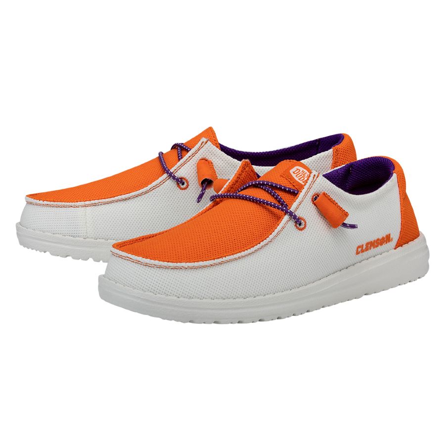 Women Wendy Clemson - Clemson Orange/White | HEYDUDE