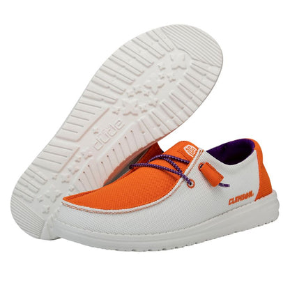 Women Wendy Clemson - Clemson Orange/White | HEYDUDE