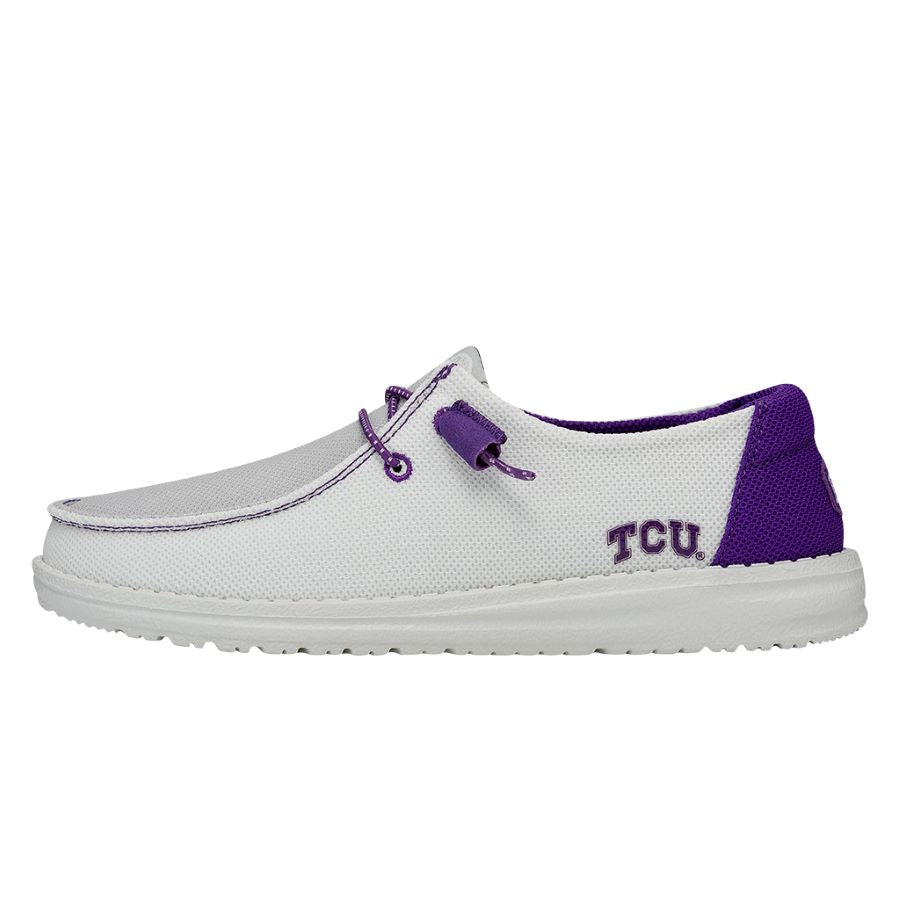 Women Wendy TCU - TCU Purple/White | HEYDUDE