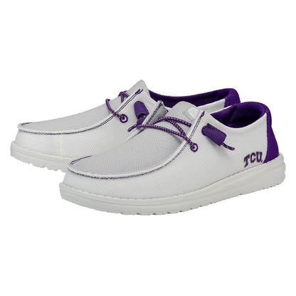 Women Wendy TCU - TCU Purple/White | HEYDUDE