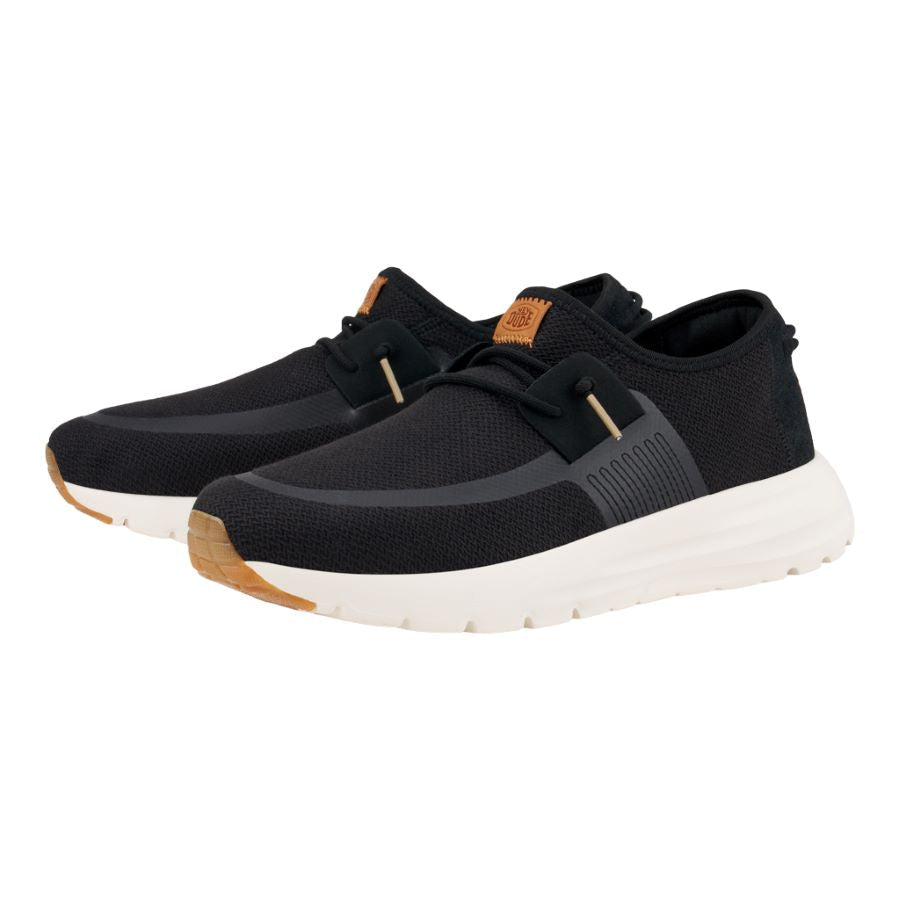 Men Sirocco Neutrals - Black/White | HEYDUDE