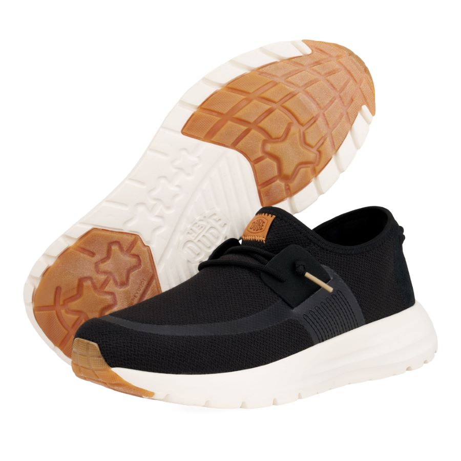 Men Sirocco Neutrals - Black/White | HEYDUDE