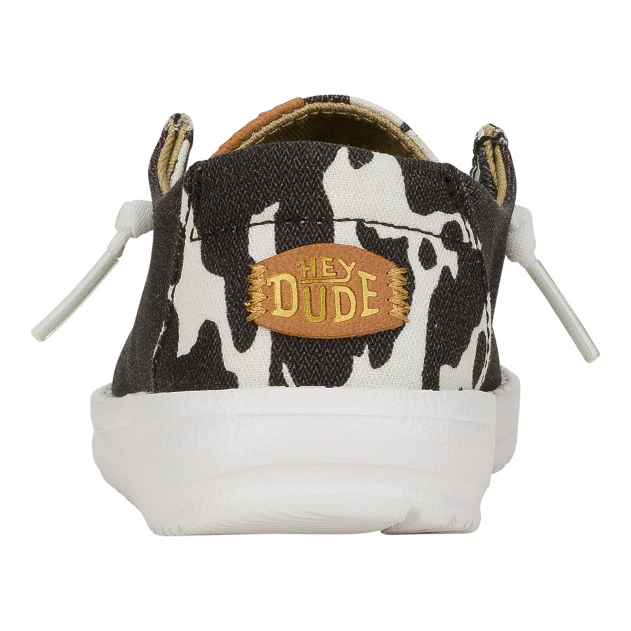 Kids Wendy Toddler Animal - Black/Cow | HEYDUDE