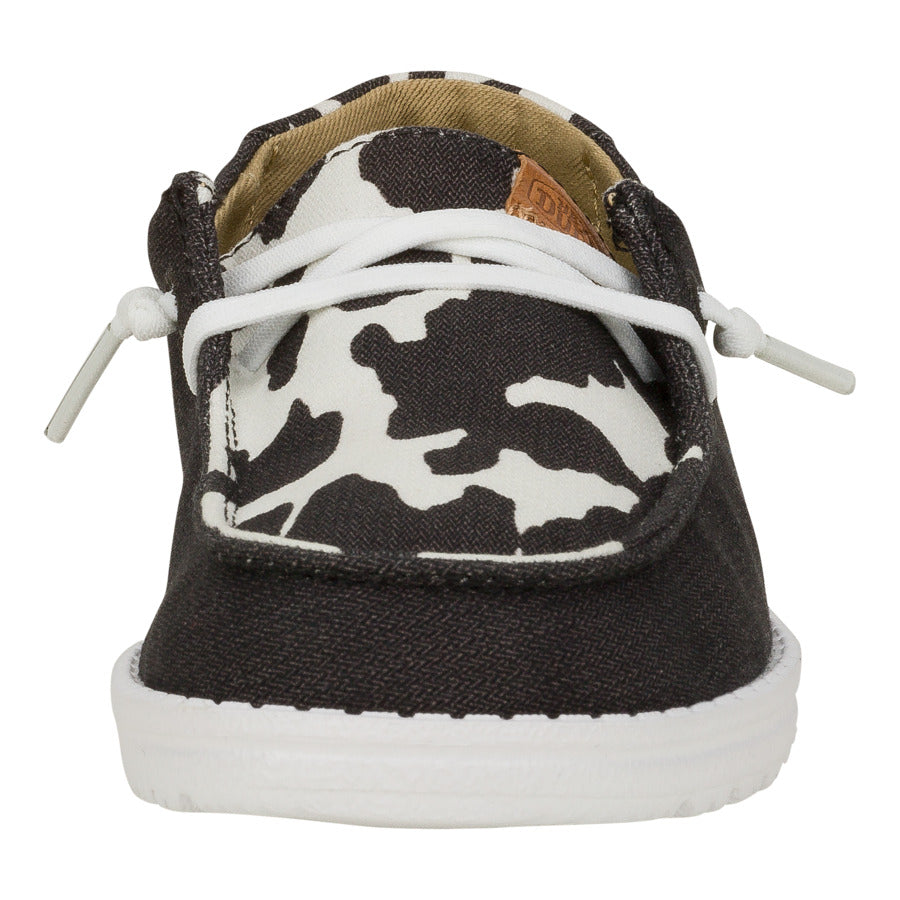 Kids Wendy Youth Animal - Black/Cow | HEYDUDE