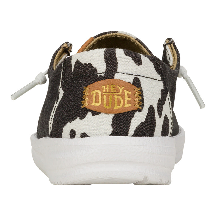 Kids Wendy Youth Animal - Black/Cow | HEYDUDE