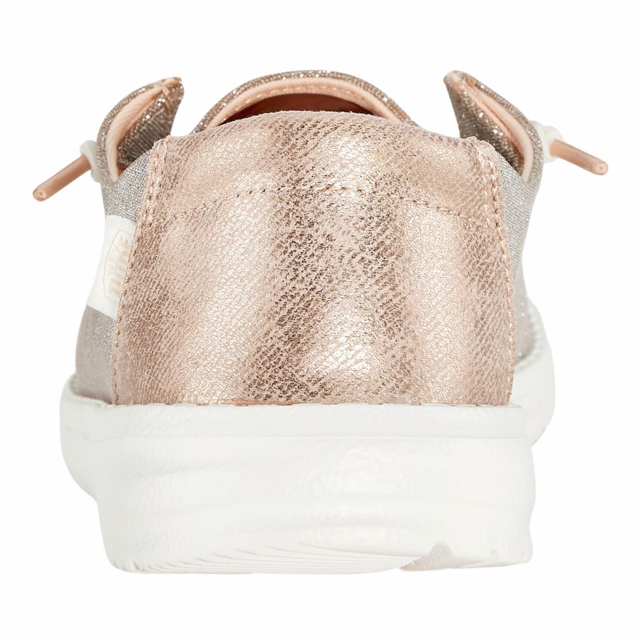 Kids Wendy Toddler Metallic Sparkle - Rose Gold | HEYDUDE