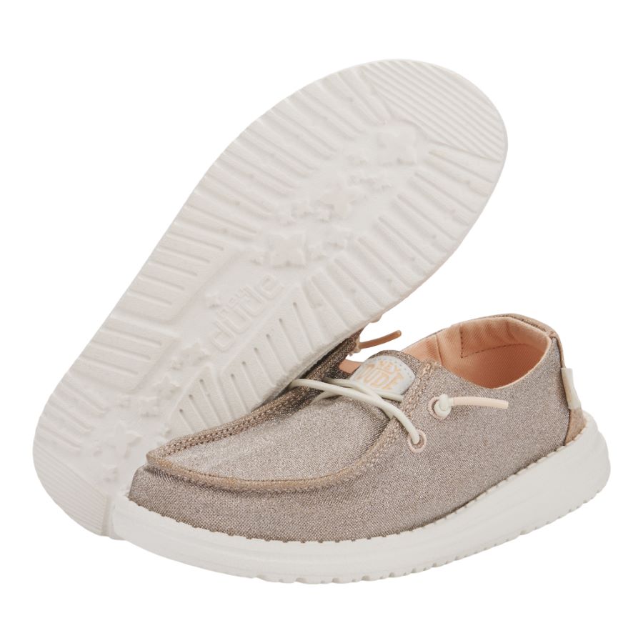 Kids Wendy Youth Metallic Sparkle - Rose Gold | HEYDUDE