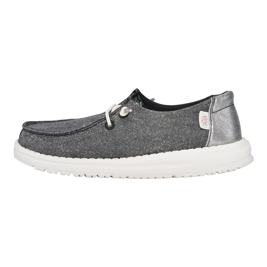 Kids Wendy Youth Metallic Sparkle - Charcoal | HEYDUDE