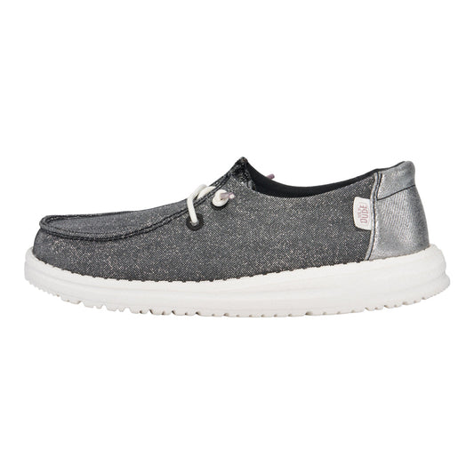 Kids Wendy Youth Metallic Sparkle - Charcoal | HEYDUDE