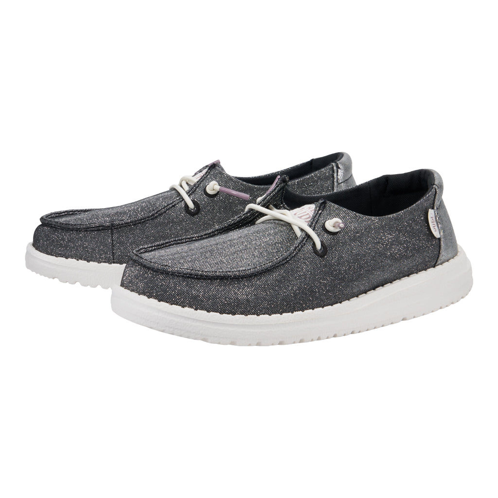 Kids Wendy Youth Metallic Sparkle - Charcoal | HEYDUDE