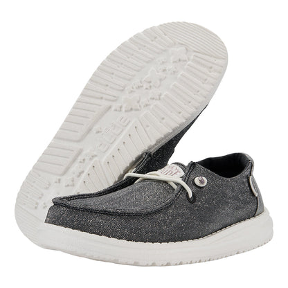 Kids Wendy Youth Metallic Sparkle - Charcoal | HEYDUDE