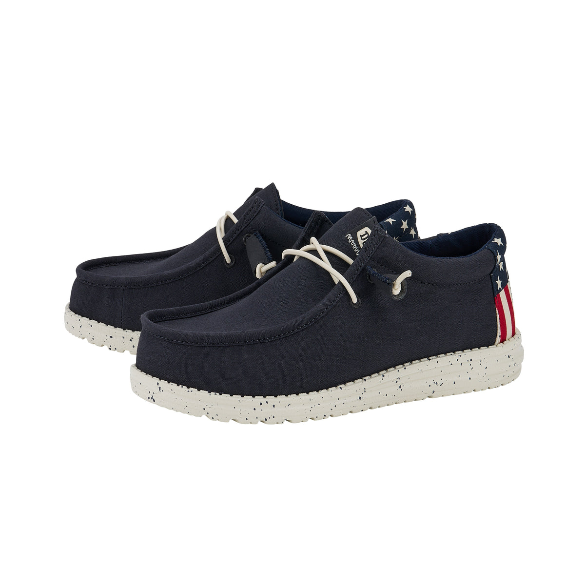 Kids Wally Toddler Americana - Navy/White | HEYDUDE