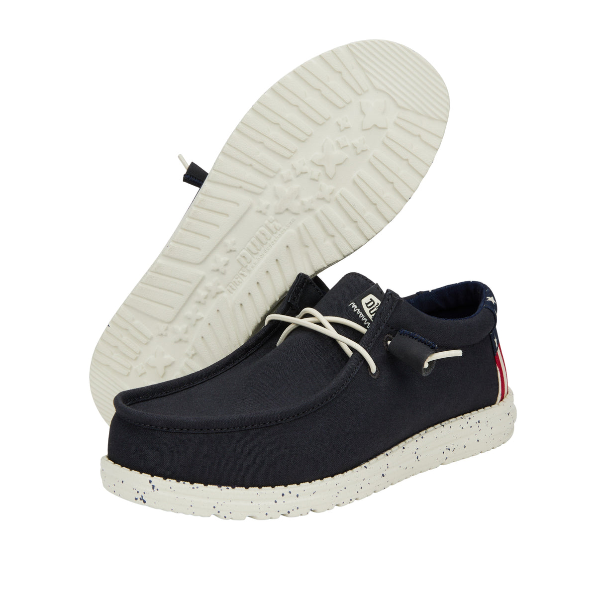 Kids Wally Toddler Americana - Navy/White | HEYDUDE