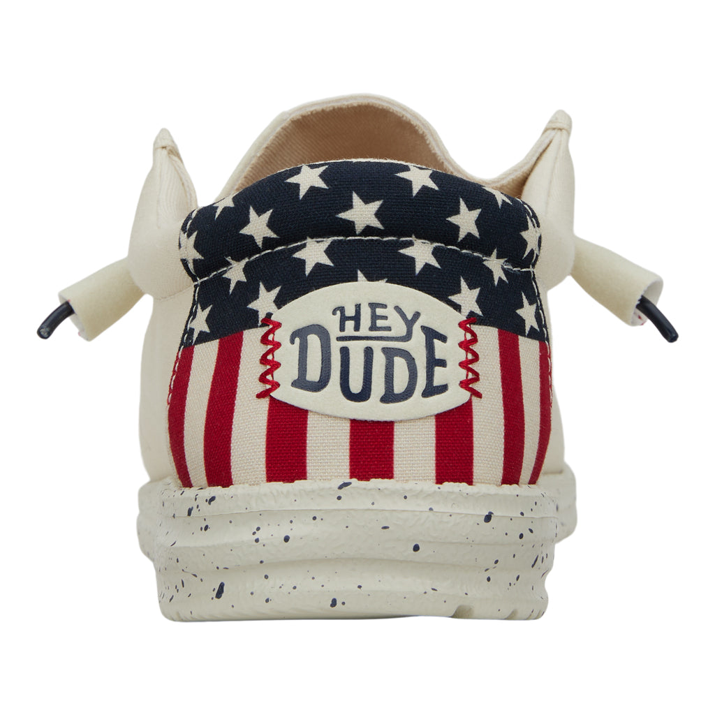 Men Wally Americana Wide - Off White | HEYDUDE