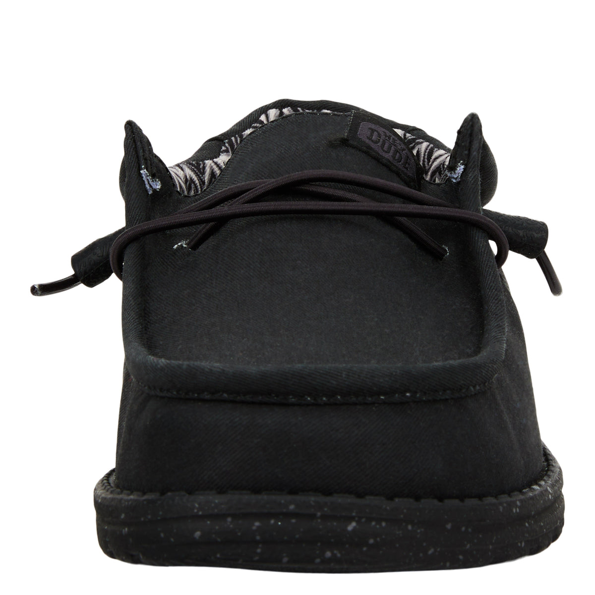 Men Wally Stretch Canvas - Black/Black | HEYDUDE