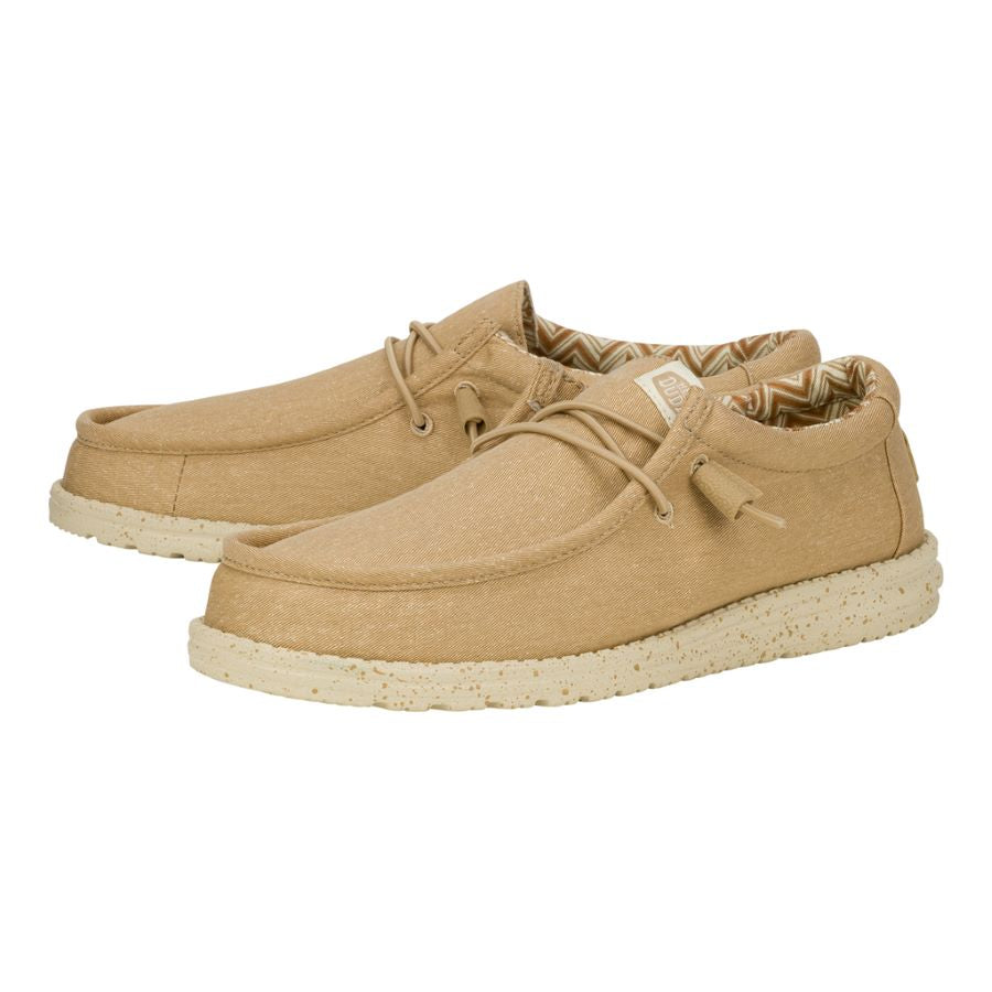 Men Wally Stretch Canvas - Tan | HEYDUDE