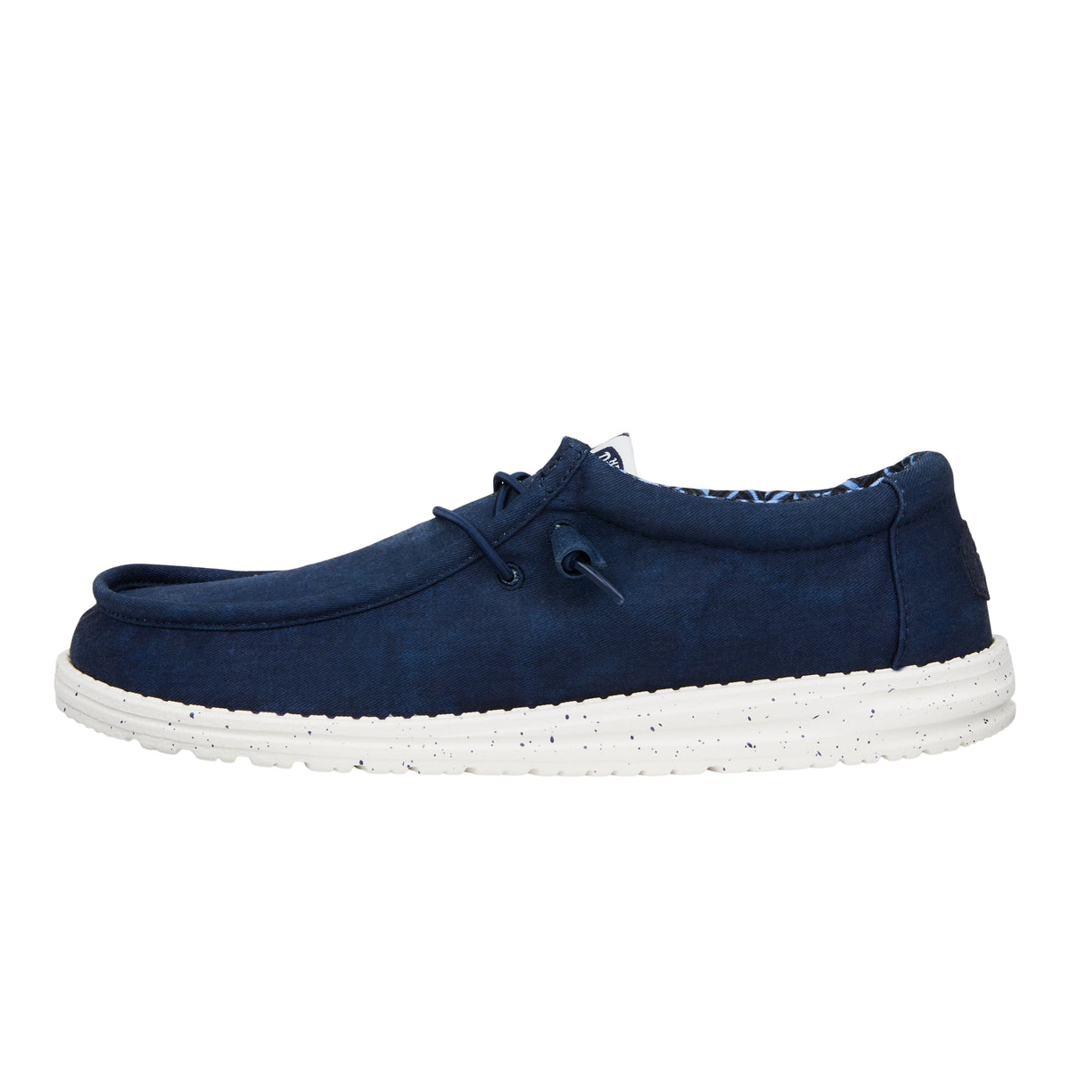 Men Wally Stretch Canvas - Navy | HEYDUDE