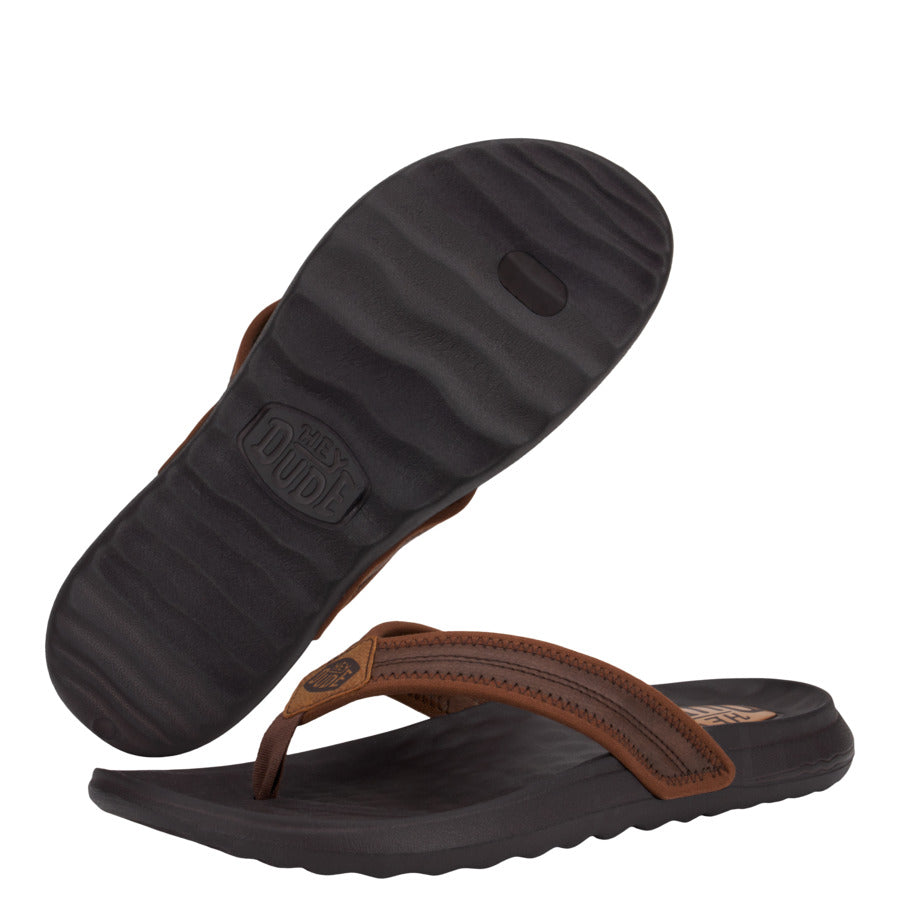 Men Myers Flip Classic - Brown/Brown | HEYDUDE
