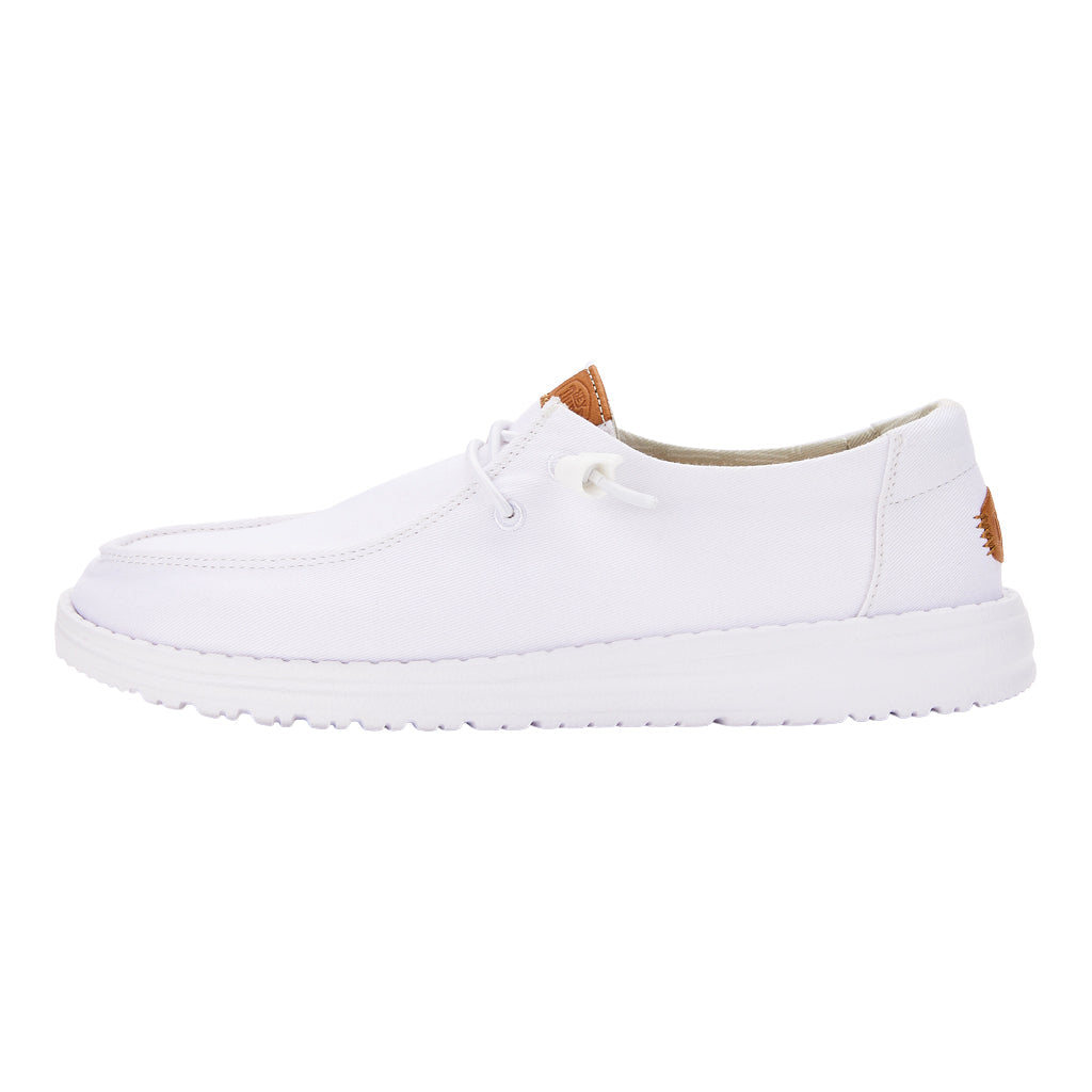 Women Wendy Stretch Canvas - White | HEYDUDE