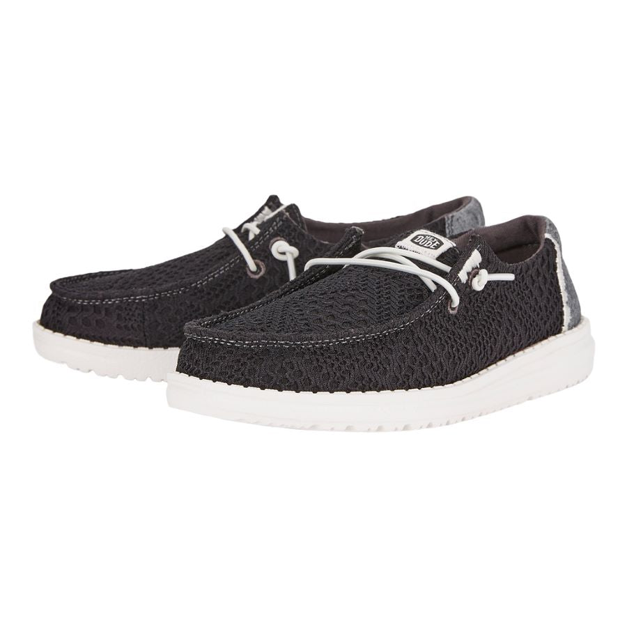 Kids Wendy Youth Boho Crochet - Black | HEYDUDE