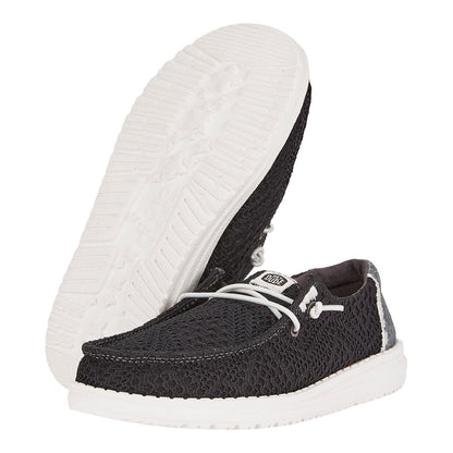 Kids Wendy Youth Boho Crochet - Black | HEYDUDE