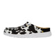White/Black Cow Print