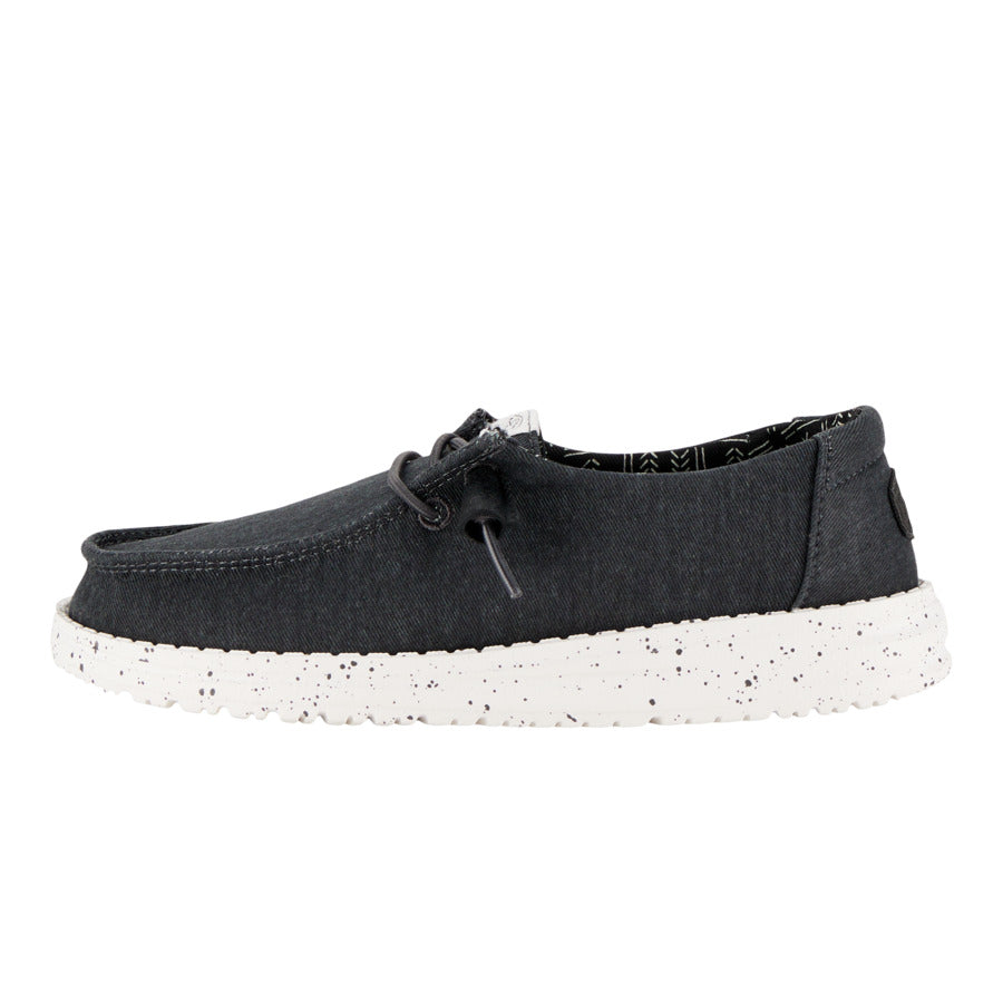Kids Wendy Youth Stretch Canvas - Black | HEYDUDE