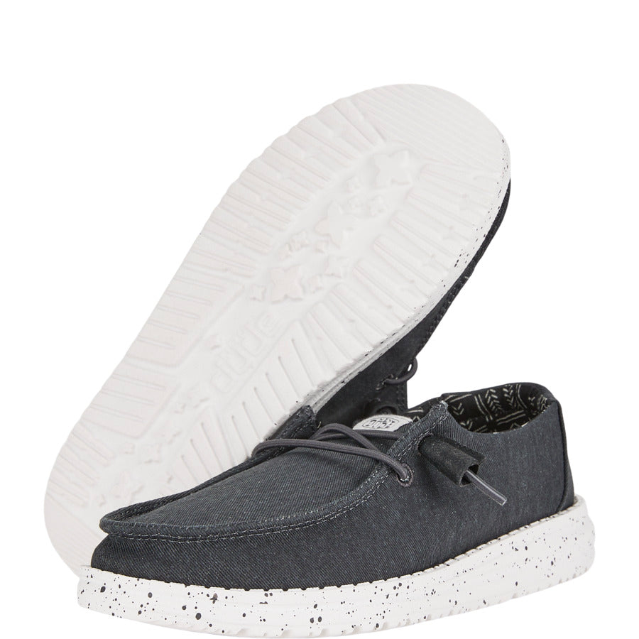 Kids Wendy Youth Stretch Canvas - Black | HEYDUDE