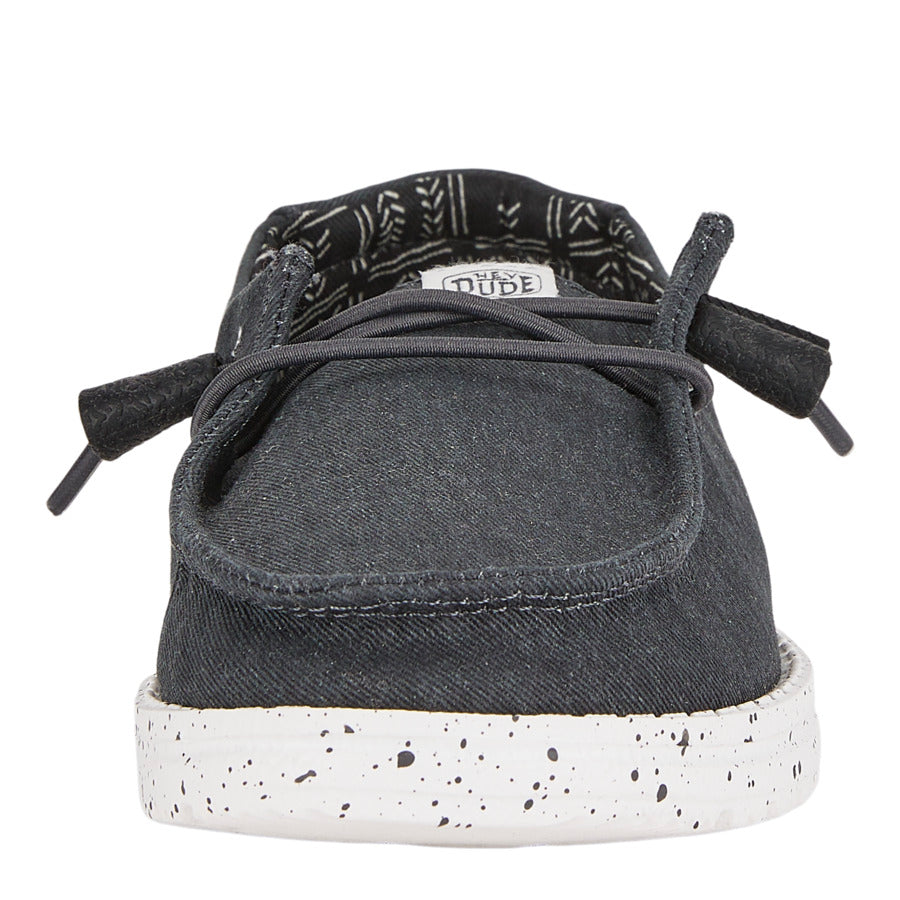 Kids Wendy Youth Stretch Canvas - Black | HEYDUDE