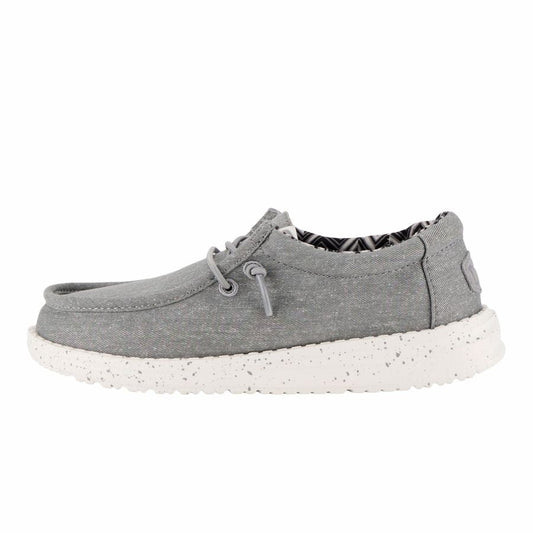 Kids Wally Toddler Stretch Canvas - Light Grey | HEYDUDE