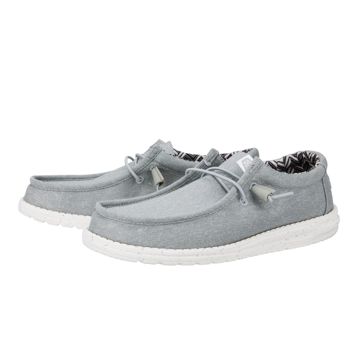Kids Wally Toddler Stretch Canvas - Light Grey | HEYDUDE